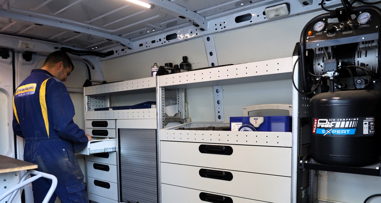 Intérieur camion intervention