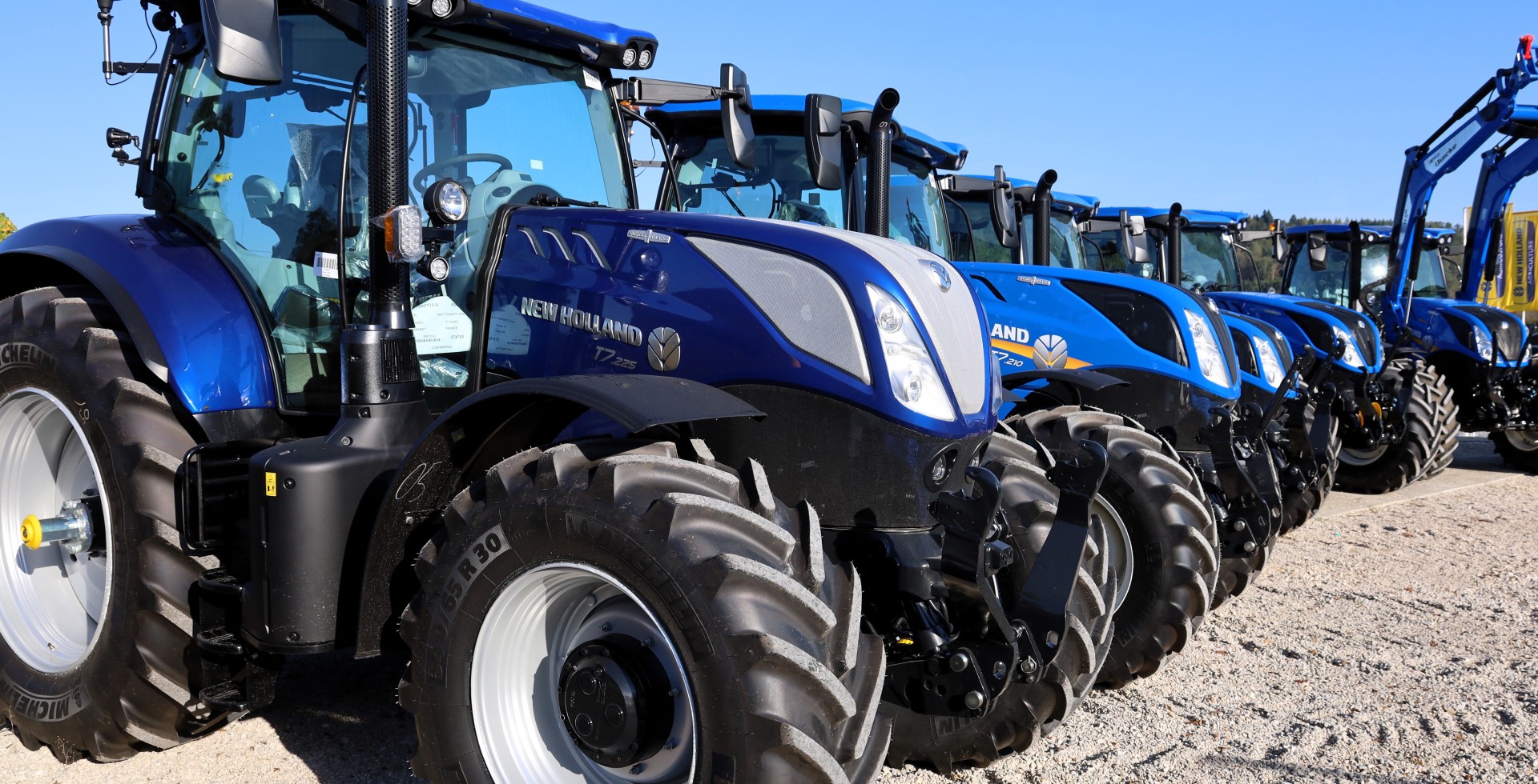 Parc de tracteurs New Holland