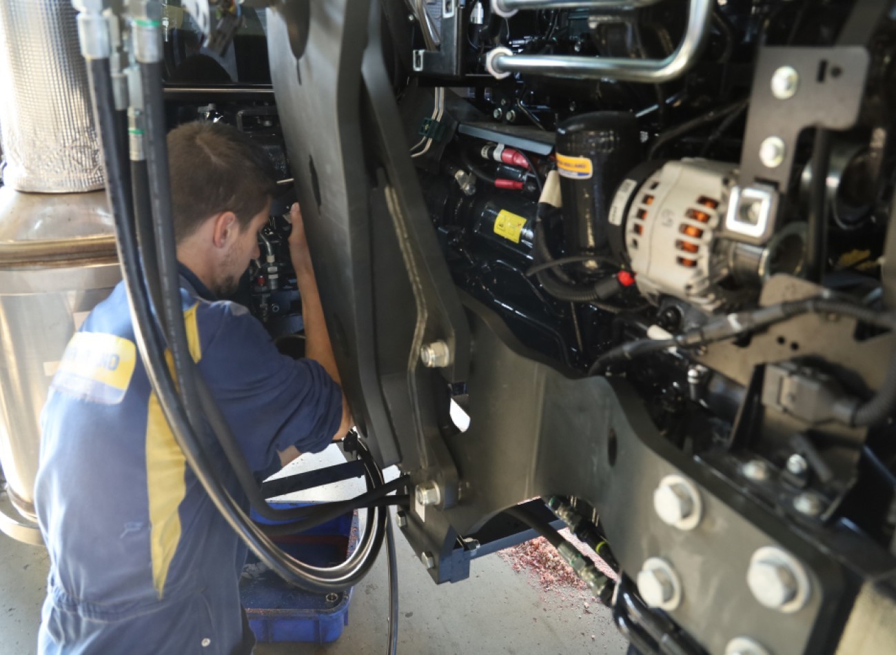 Réparation d'un tracteur