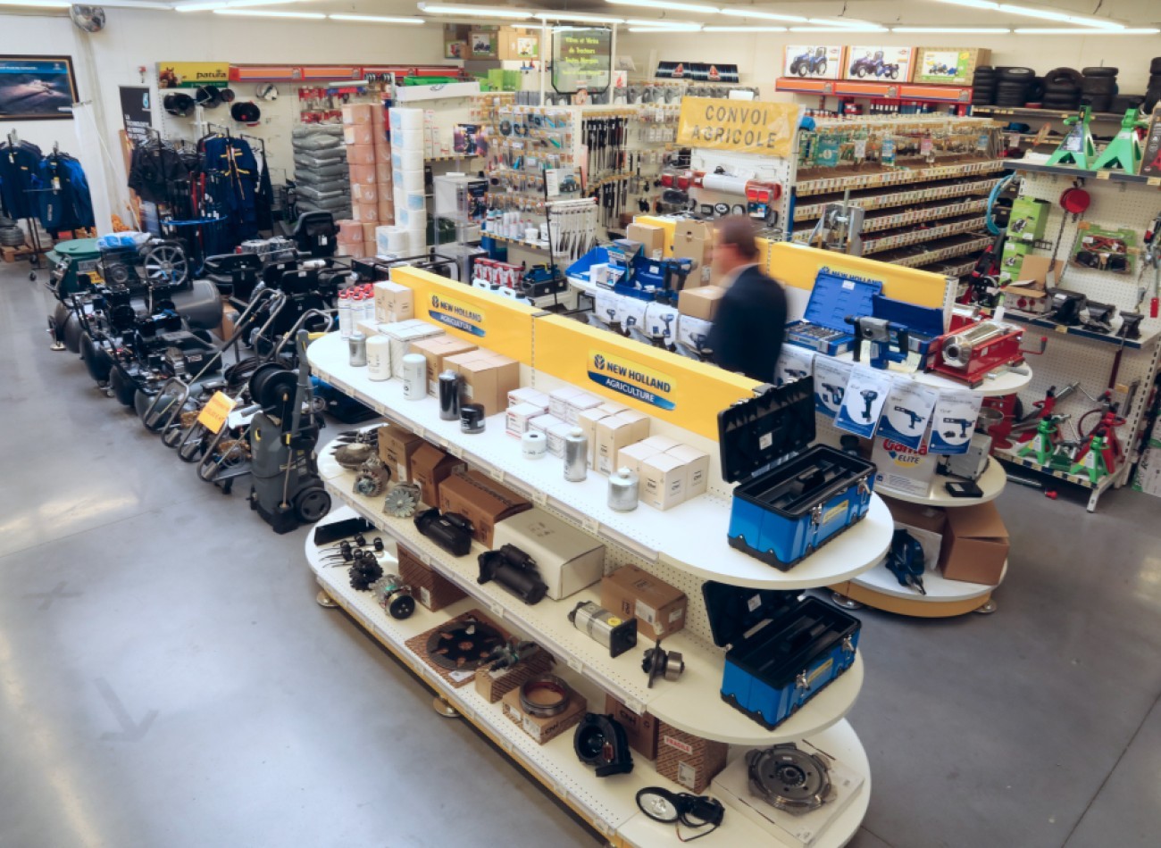 Rangées magasin